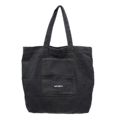 Denim Tote Bag for Women Large Capacity Travel Shoulder Handbag Winter