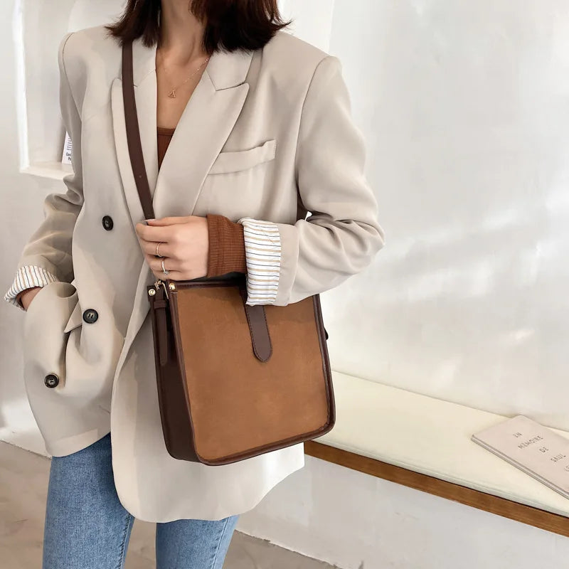 Large Capacity Tote Shoulder Bag for Women Pu Leather Handbag