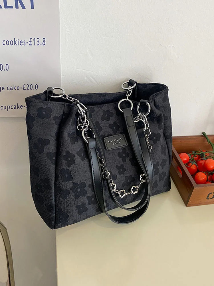 Large Capacity Tote Shoulder Bags for Women Printing Handbag