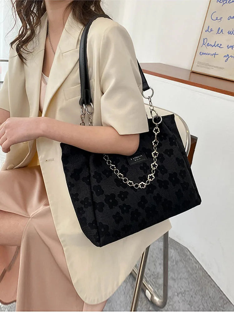 Large Capacity Tote Shoulder Bags for Women Printing Handbag