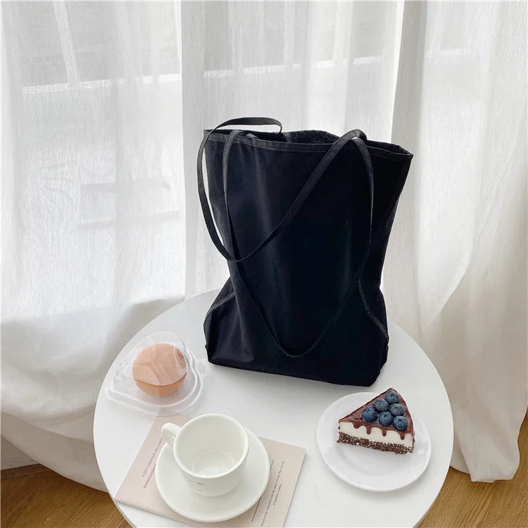 Large Capacity Totes Bag For Women Casual Canvas Shoulder Side Bag Vintage