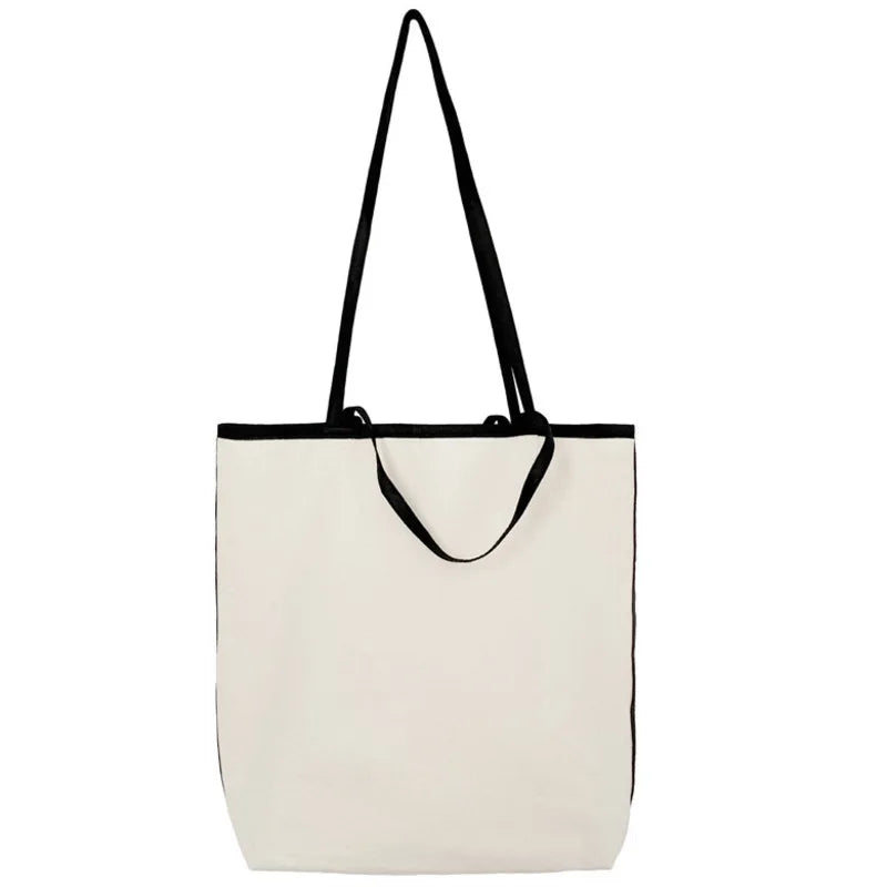 Large Capacity Totes Bag For Women Casual Canvas Shoulder Side Bag Vintage