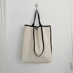 Large Capacity Totes Bag For Women Casual Canvas Shoulder Side Bag Vintage