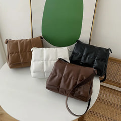 Large Capacity Totes Women Shoulder Bag Quilted Shopper Bag