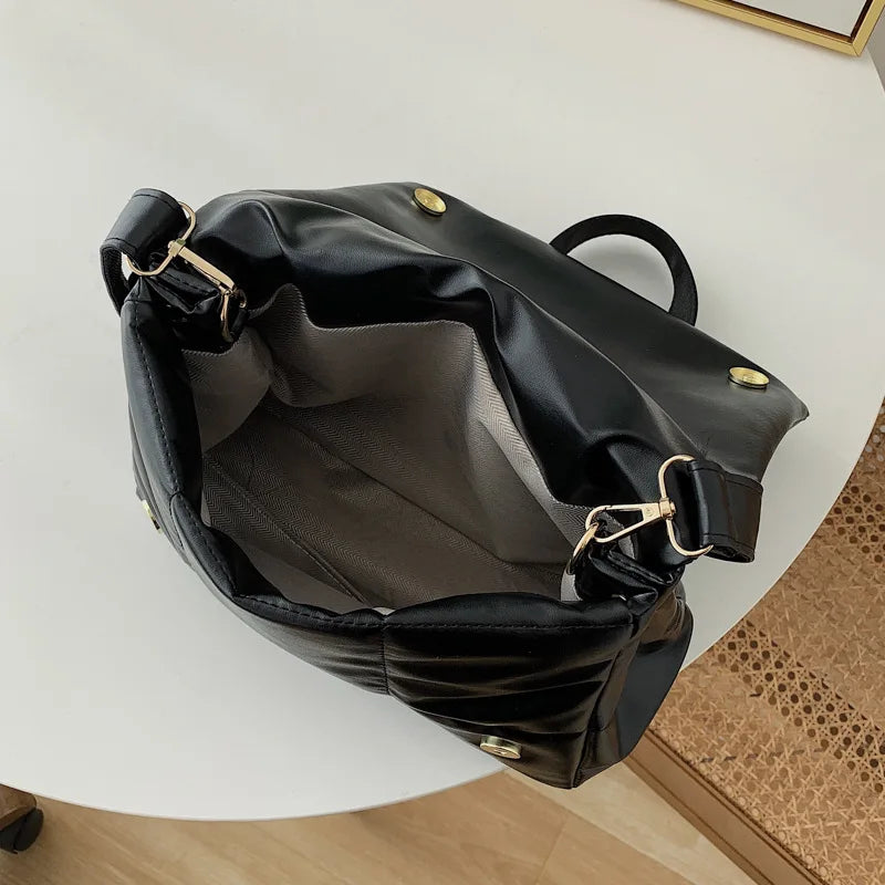 Large Capacity Totes Women Shoulder Bag Quilted Shopper Bag