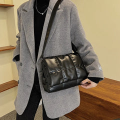 Large Capacity Totes Women Shoulder Bag Quilted Shopper Bag