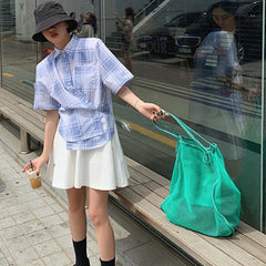 Large Capacity Mesh Shoulder Bag Transparent Tote Women Handbag