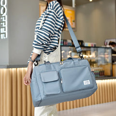 Large Capacity Gym Bag with Shoe Compartment and Wet/Dry Separation