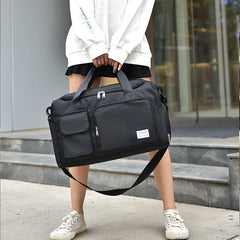 Large Capacity Gym Bag with Shoe Compartment and Wet/Dry Separation