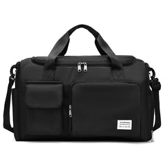 Large Capacity Gym Bag with Shoe Compartment and Wet/Dry Separation