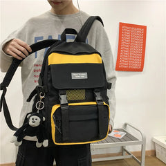 Large Capacity Teenage Girl Backpack Waterproof Schoolbag