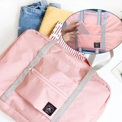 Large Capacity Waterproof Travel Bag Unisex Folding Nylon Handbags