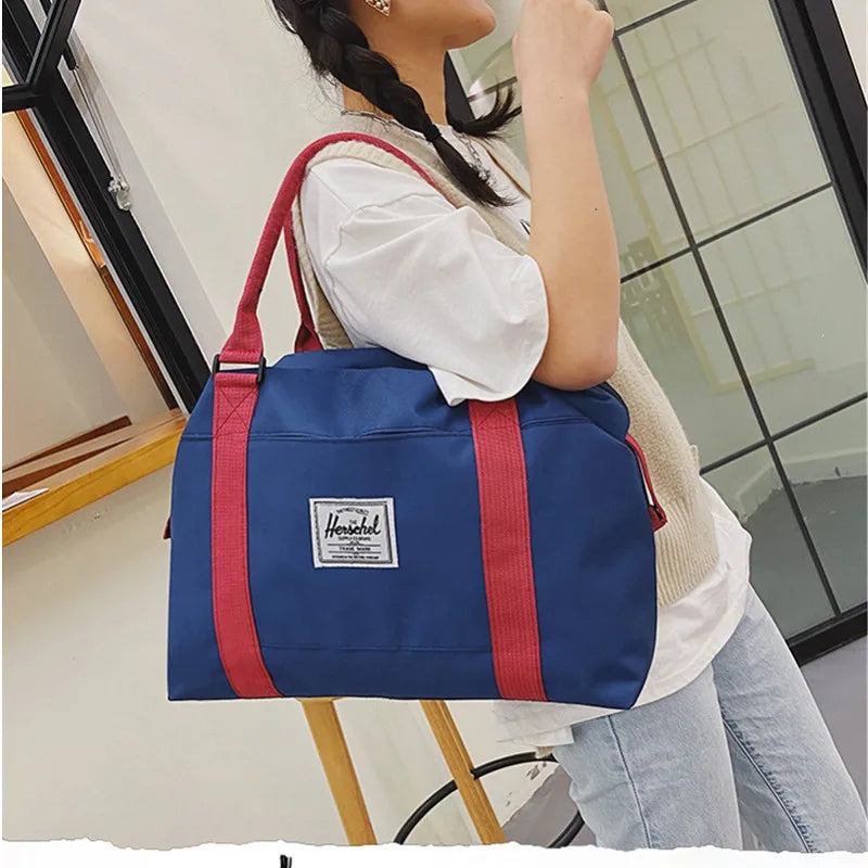 Large Capacity Travel Bag Women Handbag Fitness Gym Bag Sports Pack Waterproof C