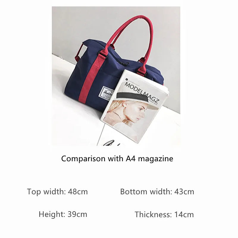 Large Capacity Travel Bag Women Handbag Fitness Gym Bag Sports Pack Waterproof C