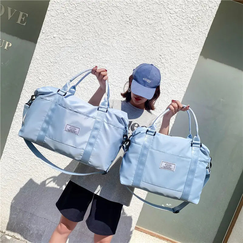 Large Capacity Folding Travel Bag Waterproof Duffel Gym Bag Handbag E358