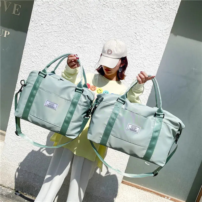Large Capacity Folding Travel Bag Waterproof Duffel Gym Bag Handbag E358