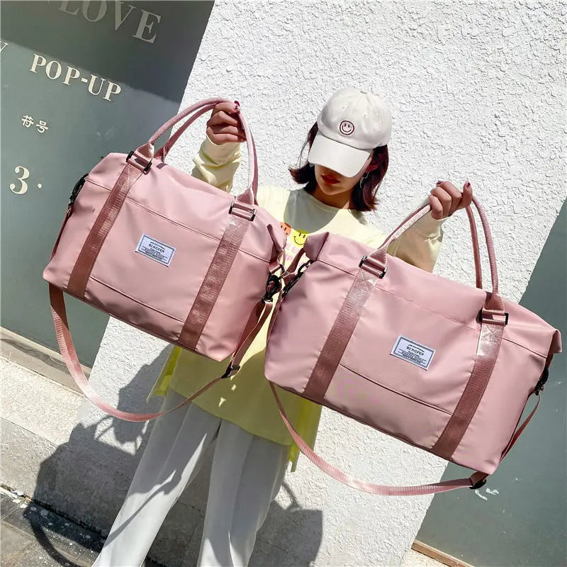 Large Capacity Folding Travel Bag Waterproof Duffel Gym Bag Handbag E358