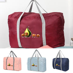 Large Capacity Travel Bags Clothing Organize Luggage Handbag Avocado Dog Print