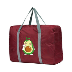 Large Capacity Travel Bags Men Women Luggage Bag Avocado Make Up Print