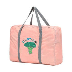 Large Capacity Travel Bags for Men and Women, Broccoli Print