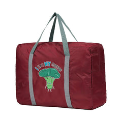 Large Capacity Travel Bags for Men and Women, Broccoli Print