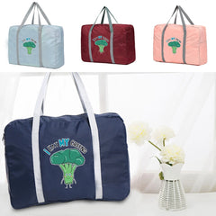 Large Capacity Travel Bags for Men and Women, Broccoli Print