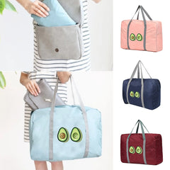 Large Capacity Travel Bags Clothing Organize Avocado Print