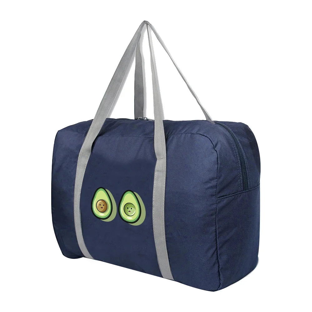 Large Capacity Travel Bags Clothing Organize Avocado Print