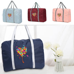 Large Travel Bag Clothing Organizer Handbag Tree of Butterflies