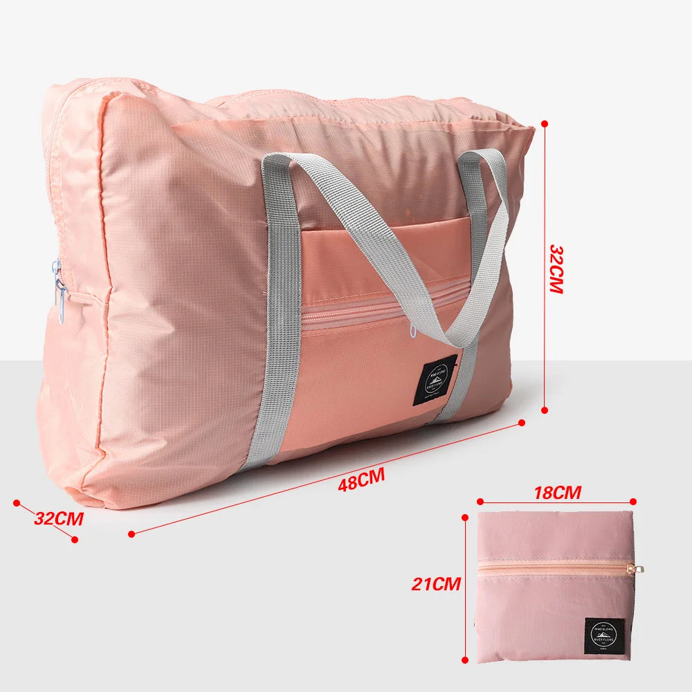 Large Capacity Travel Bags Portable Bag Nylon Foldable Tote Luggage Waterproof