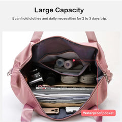 Large Capacity Travel Bags Portable Bag Nylon Foldable Tote Luggage Women Men