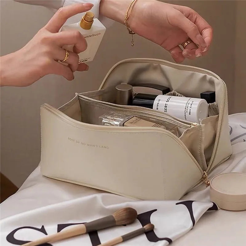 Large Capacity Travel Makeup Bag Portable Cosmetic Pouch for Women