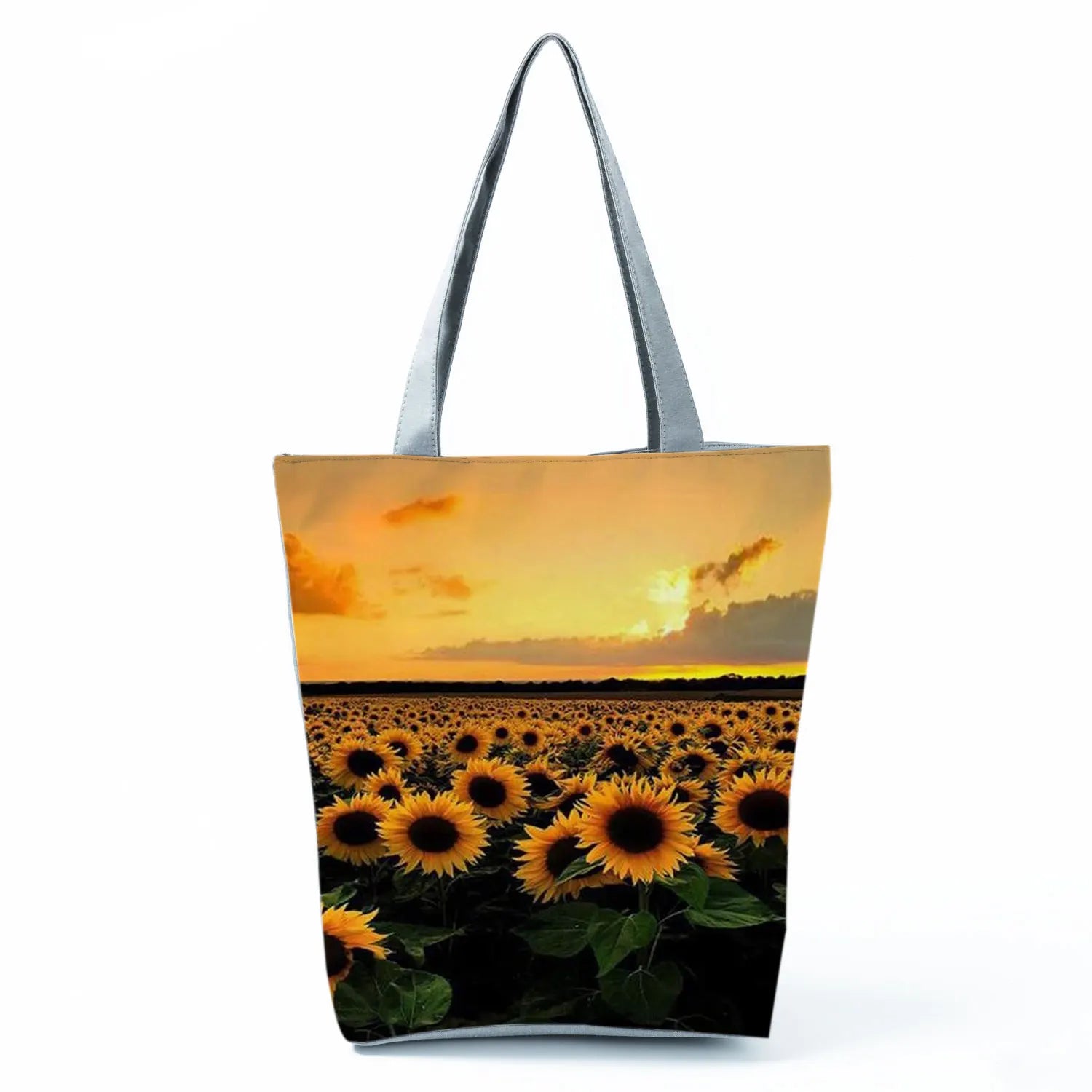 Large Capacity Floral Print Ladies Shoulder Bag Sunflower