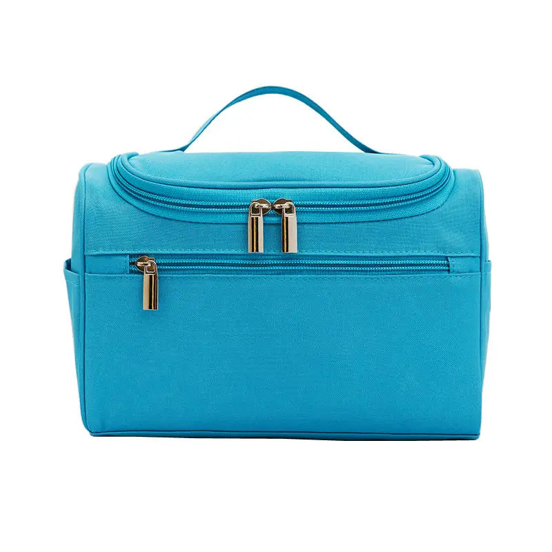 Large Capacity Travel Toiletry Bag Polyester Cosmetic Bag Women's Makeup Brush O