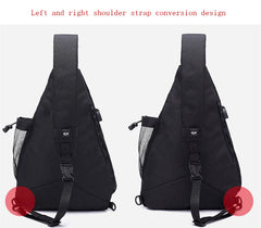 Large Capacity USB Charging Chest Bag Waterproof Crossbody Waist Pack