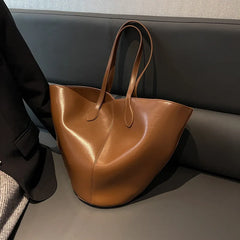 Large Capacity Underarm Bag For Women High PU Leather Shoulder Bag Retro Western