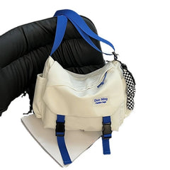 Large Capacity Canvas Messenger Bag Girls Women Multi-purpose Shoulder Bag