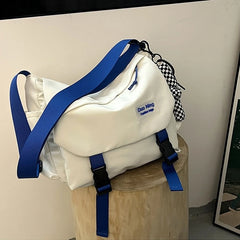 Large Capacity Canvas Messenger Bag Girls Women Multi-purpose Shoulder Bag