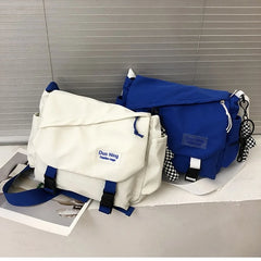 Large Capacity Canvas Messenger Bag Girls Women Multi-purpose Shoulder Bag