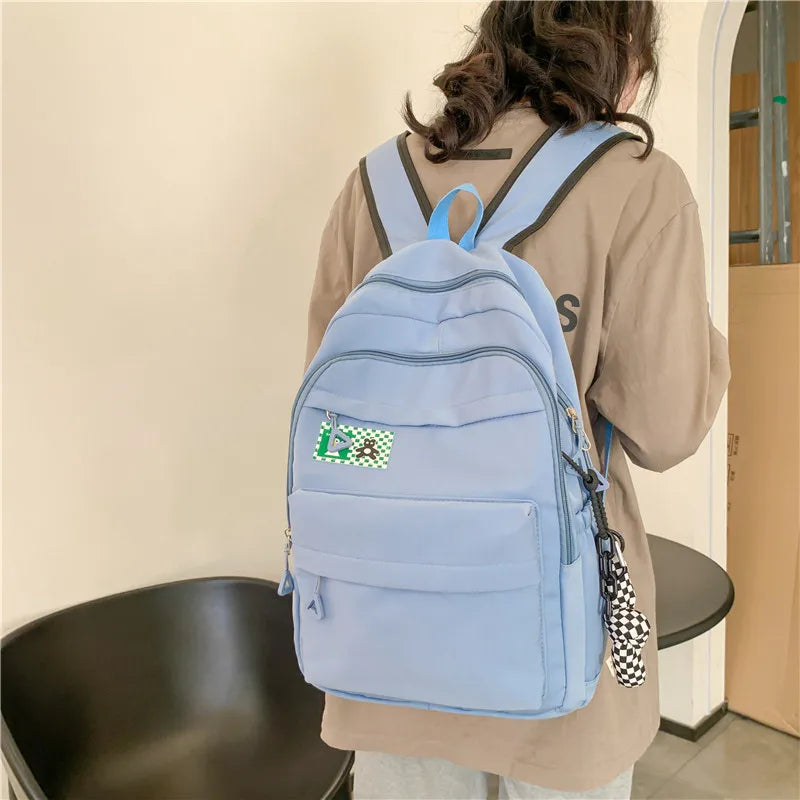 Large Capacity Vintage Backpack School Bags For Teenage Girls