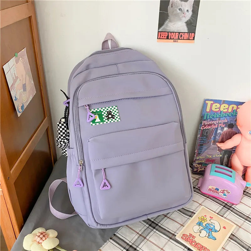 Large Capacity Vintage Backpack School Bags For Teenage Girls