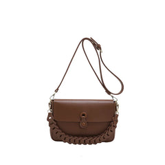 Vintage Chains One Shoulder Bags High Women PU Leather Casual Handbags