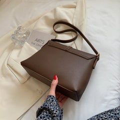 Large Capacity Vintage Shoulder Bag Women PU Leather Ladies Crossbody