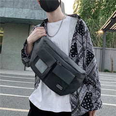 Streetwear Waist Bag Fanny Pack Chest Bags Hip Hop Waist Packs Phone Pocket