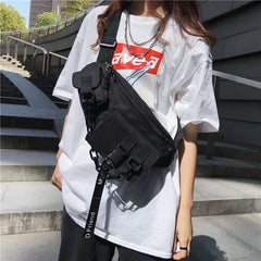 Large Capacity Waist Bag Thick Chain Fanny Pack Multi-Functional Belt Bag