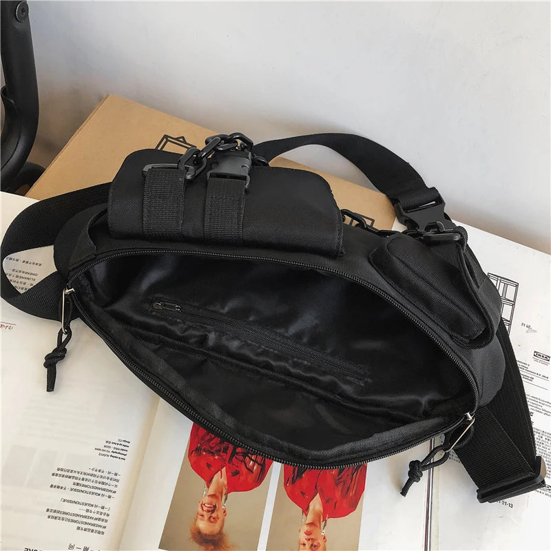 Large Capacity Waist Bag Thick Chain Fanny Pack Multi-Functional Belt Bag