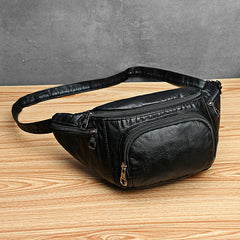 Large Capacity Waist Bag Women Fanny Pack Pu Leather