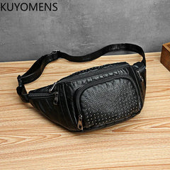 Large Capacity Waist Bag Women Fanny Pack Pu Leather