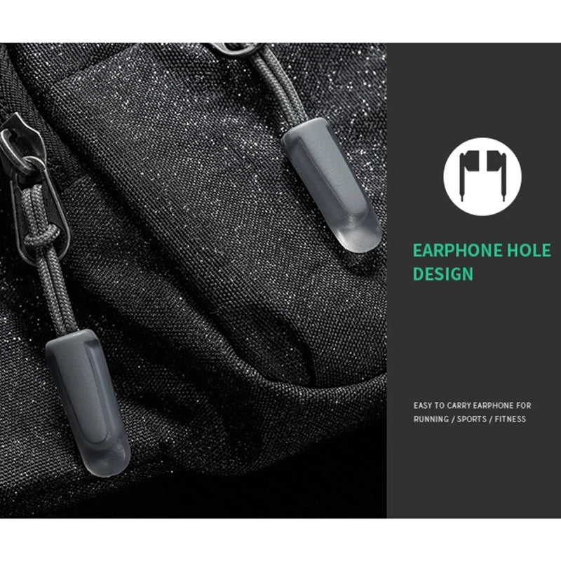 Large Capacity Waist Bags Unisex Shoulder Bags Phone Pouch for Outdoor Travel