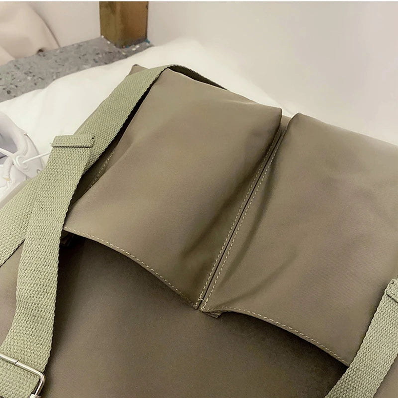 Waterproof Girls Shoulder Bag Travel Tote Bags Canvas Ladies Crossbody Handbags